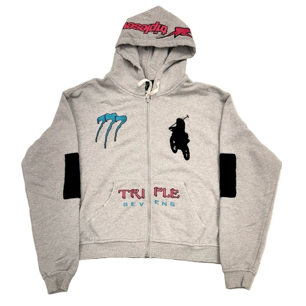 Men's Gray Zip-Up Hoodie